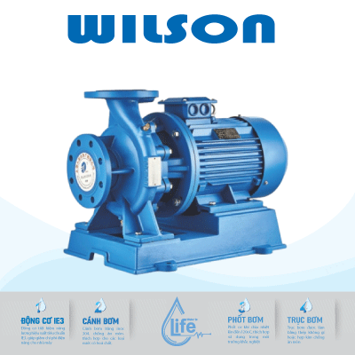Máy bơm nước trục ngang Wilson ISW40-125A-0.75kw