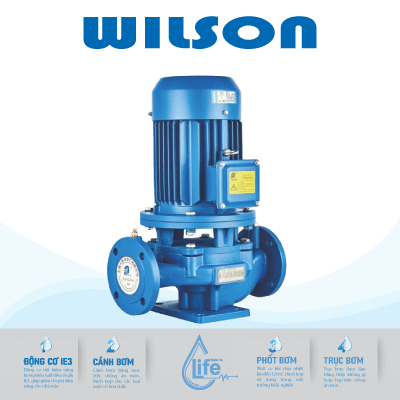Máy bơm trục đứng in-line Wilson IRG