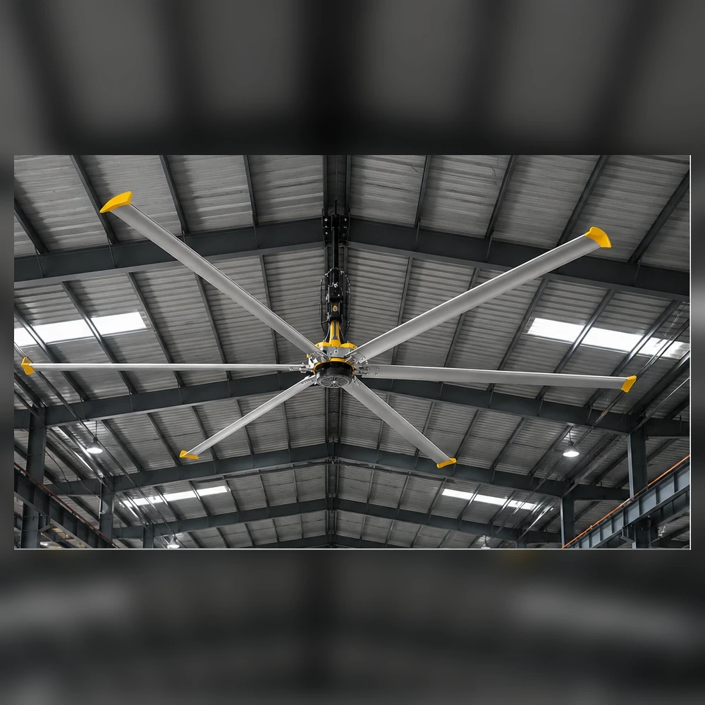 Quạt HVLS lắp trong nhà xưởng