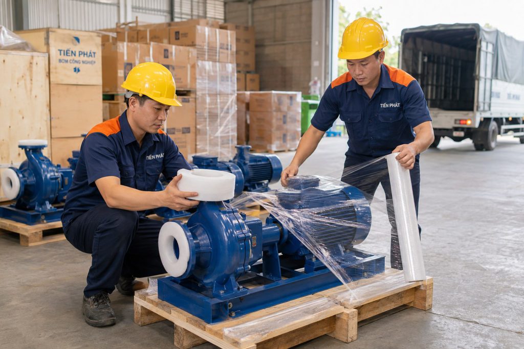 Kiểm tra trước khi giao — Bơm chìm có dao cắt TPW-C